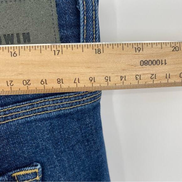 Baldwin Men’s Modern Taper In Medium Dark Blue Made In The USA Quite Luxury 34 - Picture 5 of 9